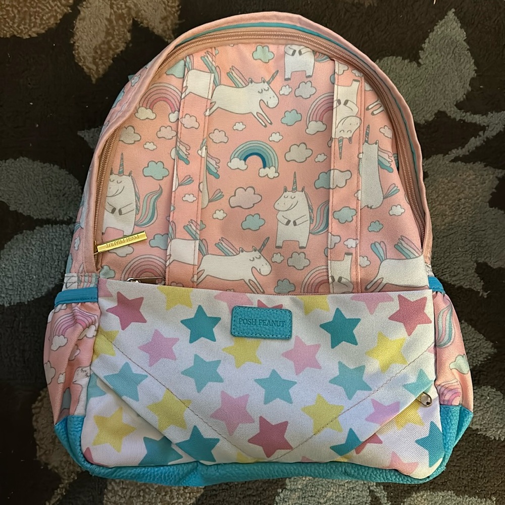 NWT posh peanut backpack unicorn 🦄 with stars ✨